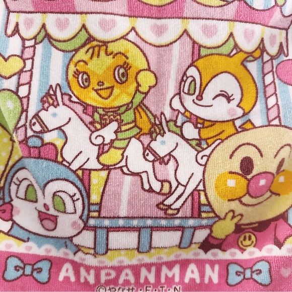 Bandai Anpanman Face Towel Terry Cloth Wash - Picture 3 of 6